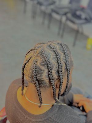 Pop smoke cornrows .