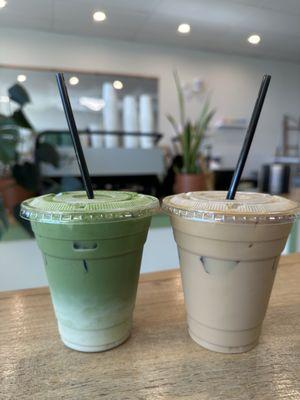 Earl grey matcha and brown eyed girl