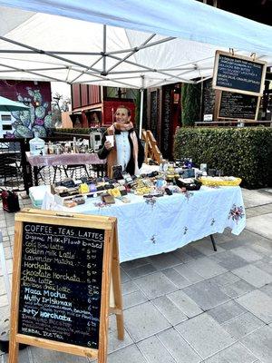 Marlene!! She makes homemade soap, salves, lotions etc..All natural organic ingredients. Hot and cold beverages