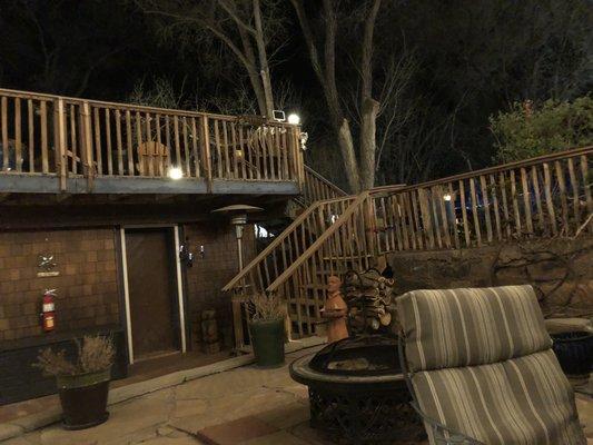 Outside patio to hang at...
