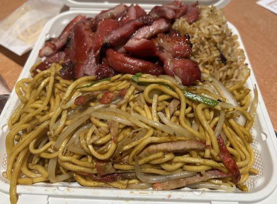 L 6 pork lo mein , boneless ribs