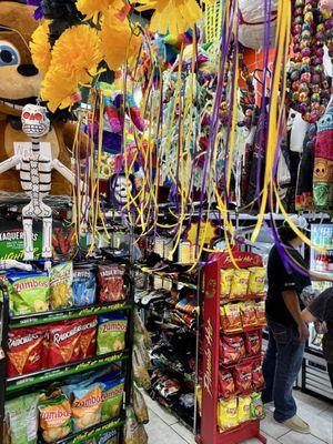 Inside store...variety