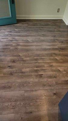 Cleaned vinyl kitchen floors