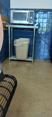 The microwave at the bus station with no working vending machines, and the uncomfortable metal chairs had to sit on for 8hrs