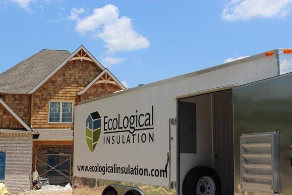 EcoLogical Insulation at a new residential construction installation.