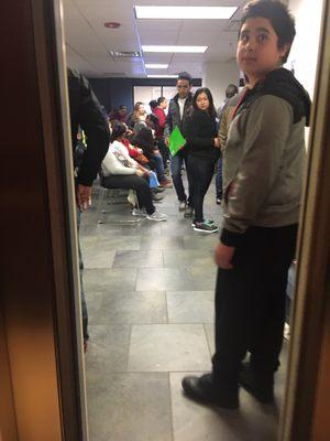 Waiting and giving money. That's all you do here.