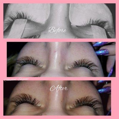 Semi-permanent Eyelash Extensions (silky mink)