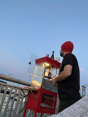 Fresh popcorn for the movie