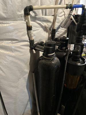The pure whole house filtration two tank system.