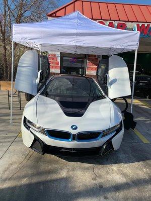 Full detail BMW on display ready for pick up