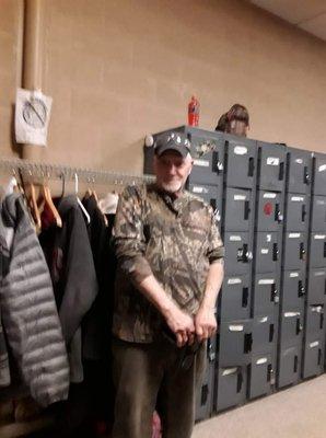 Up early getting muffins and donuts