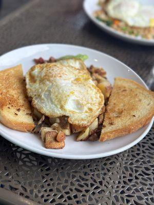 Farmhouse Hash with sourdough toast