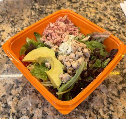 Cobb salad with chicken. Very fresh.