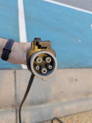 ChargePoint EV charger near the Wilkes County Heritage Museum in downtown Wilkesboro