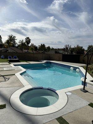 New salt water pool! Everything brand new and perfect