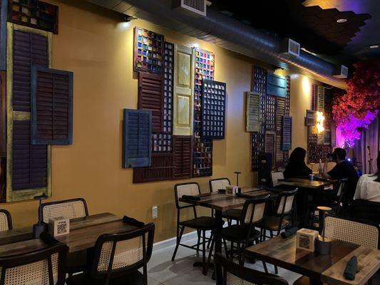 Inside the restaurant