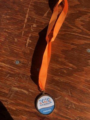 The finisher medal