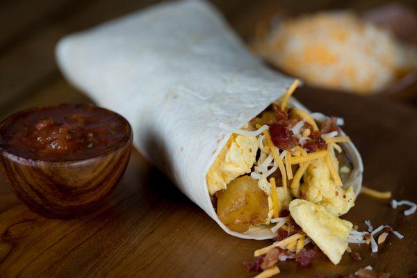 Breakfast Burritos made to your choices! Breakfast served 6AM to 10:30 AM Daily at all Go Loco locations.
