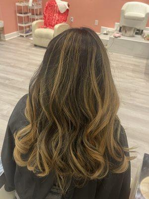 Balayage that's painted to perfection -- effortless elegance with a sun-kissed glow."