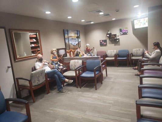 The front office during Halloween season. They really go all out.