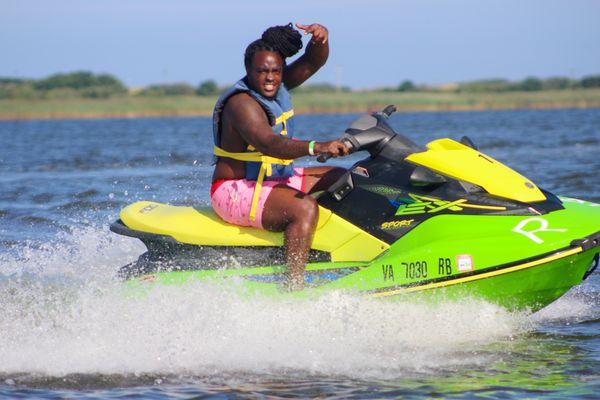 Jet skiing