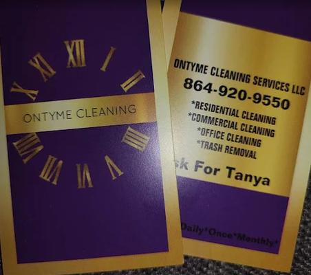 Ontyme Cleaning Services