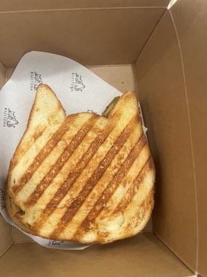 Turkey grilled cheese sandwich