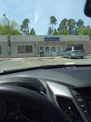 The view from my car.