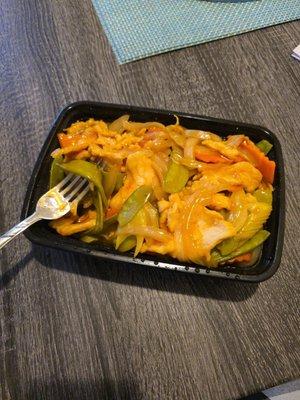 This is suppose to be thier Bourbon Chicken.