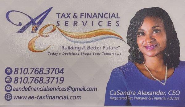 I have over 20 years in experience business & individual tax preparation. Our staff has over 40 years of tax preparation knowledge combined.