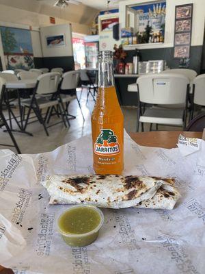 My yummy chicken and rice burrito 10/16/2023.