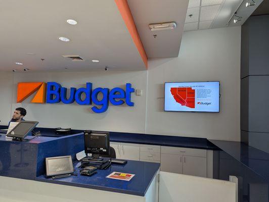 Limited allowable range for Budget Rent A Cars