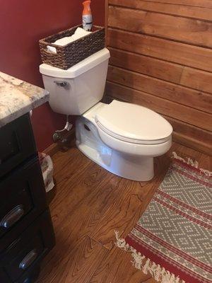 Here's the toilet from hell made happy by Capital City Plumbing!!!