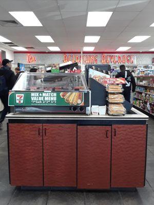 Roller grill is self serve