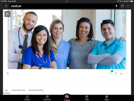 The team for this company