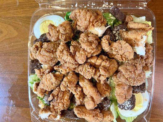 Crispy Chicken Caesar Salad