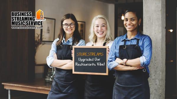 StoreStreams background music service for restaurants, bars,hotels and retailers. Background music service plans start at $20.00mo