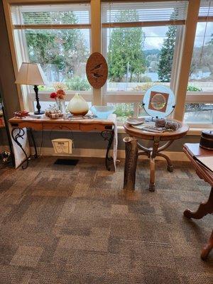 Items facing outside