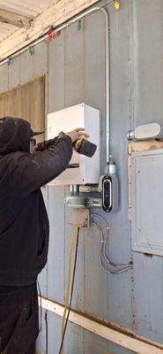 Solar Box mounting for Electrical Panel.