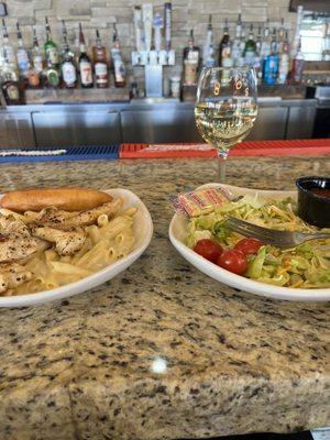 It looked good but they changed the Alfredo sauce recently. It was runny and literally ran off of the noodles. I used to love this place.