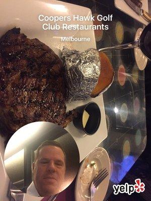 Ribeye and sweet potato