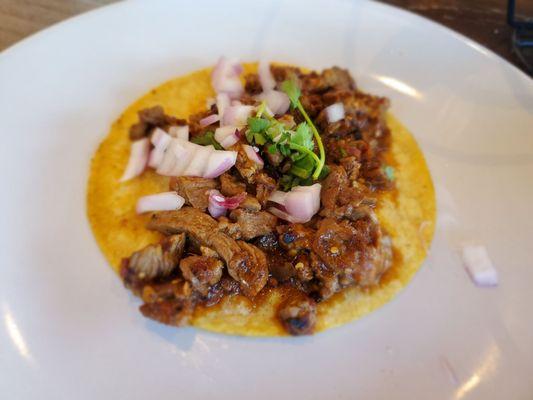 Spicy steak tacos