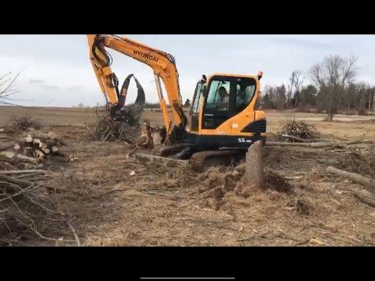 Land clearing, tree removal, snow removal & excavating