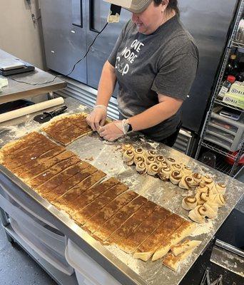 Homemade cinnamon rolls made fresh daily!