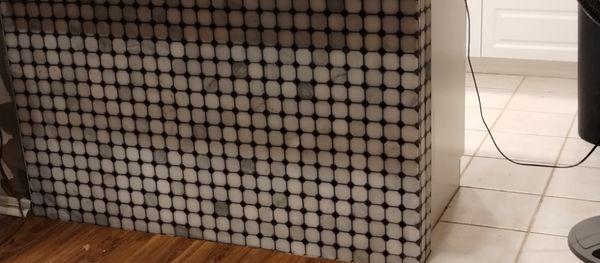 Island we laid tile on in a residential home.