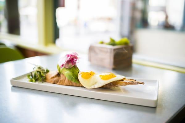 Steamy eggs with fresh avocado - awesome way to start the day!