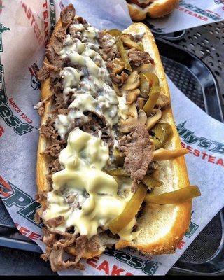 Phillys best comes with sweet peppers and mushrooms