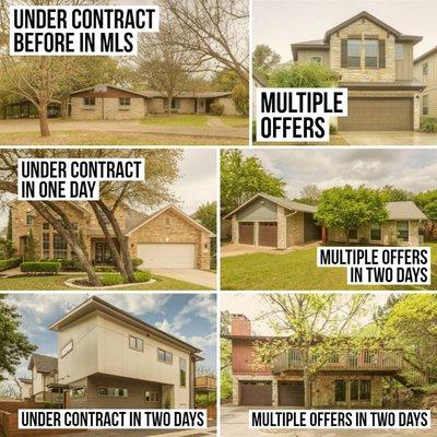 During the past 10 days, we have been EXTRA busy serving our clients! Six listings under contract, all with great results.