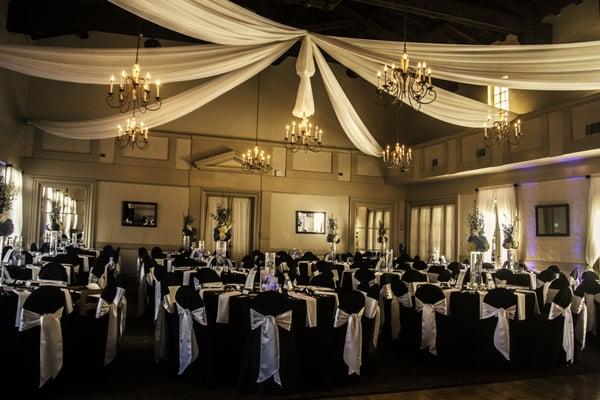 Tables are set at Recreation Park for a great celebration. Photo by www.djbros.com