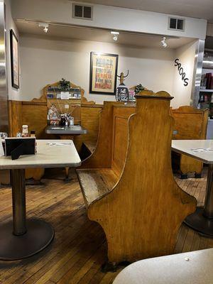 Vintage seating area.